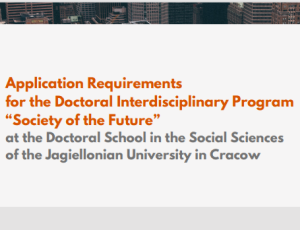 Application Requirements for the Doctoral Interdisciplinary Program “Society of the Future”