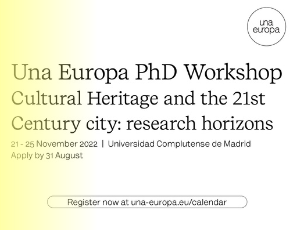 PhD Workshop - Cultural Heritage and the 21st Century city